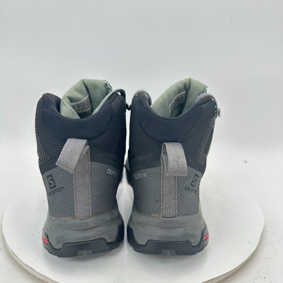 Salomon Outline Mid GTX Women Size 9.5 404844 Black Grey Contagrip Hiking Shoes - Picture 5 of 11
